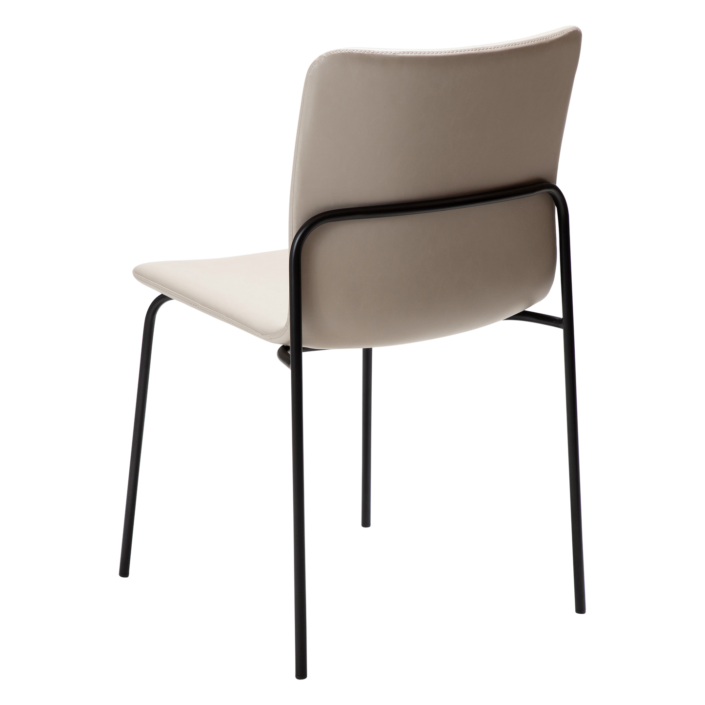 [var:Bezug=Kaschmir Kunstleder mit schwarzen Beinen] WOOF Stuhl