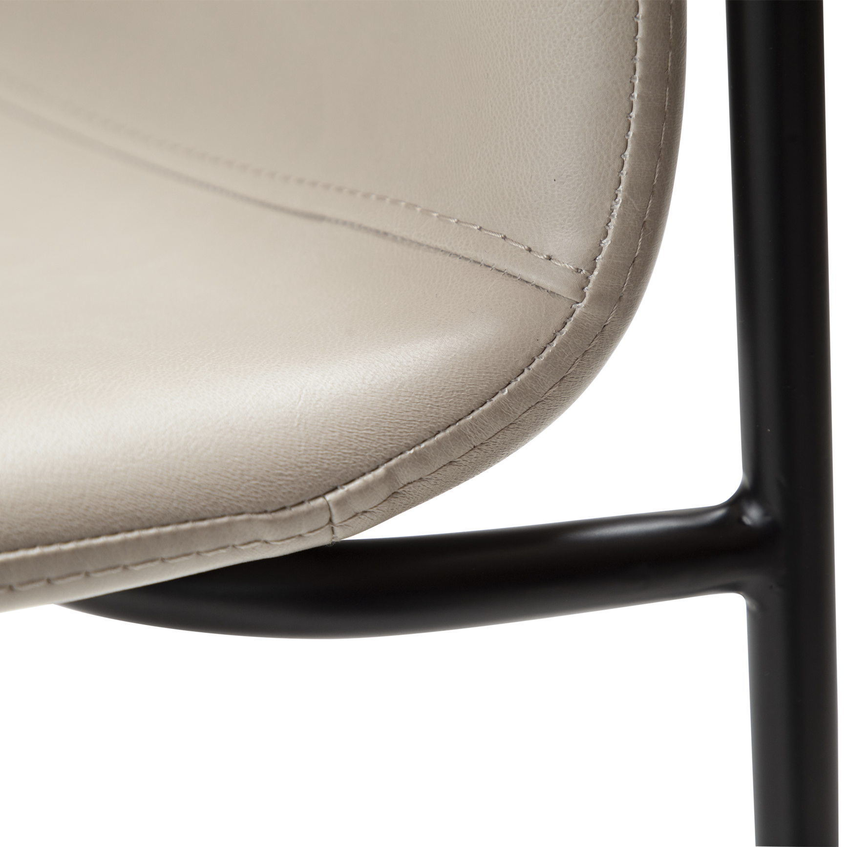 [var:Bezug=Kaschmir Kunstleder mit schwarzen Beinen] WOOF Stuhl