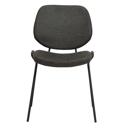 [var:Bezug=Crow schwarzer Stoff mit schwarzen Beinen] YEET Stuhl