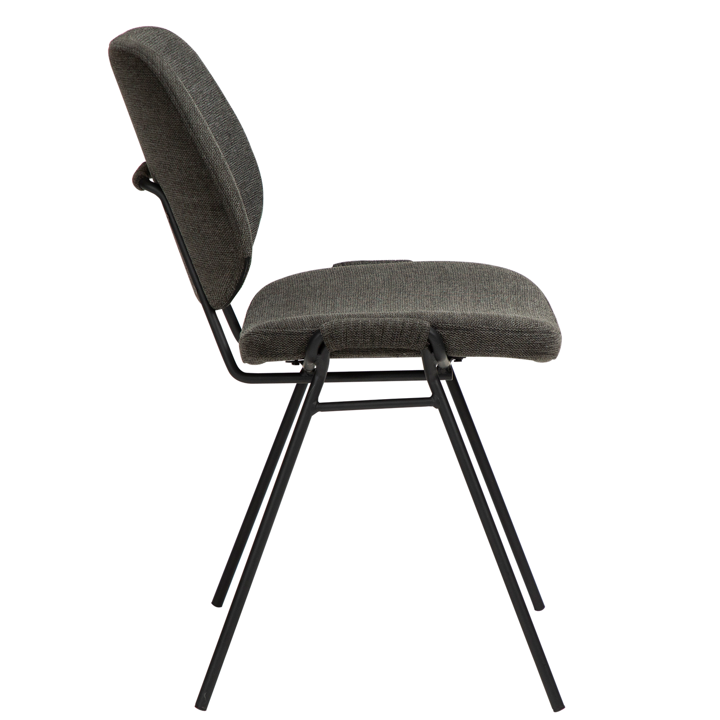 [var:Bezug=Crow schwarzer Stoff mit schwarzen Beinen] YEET Stuhl