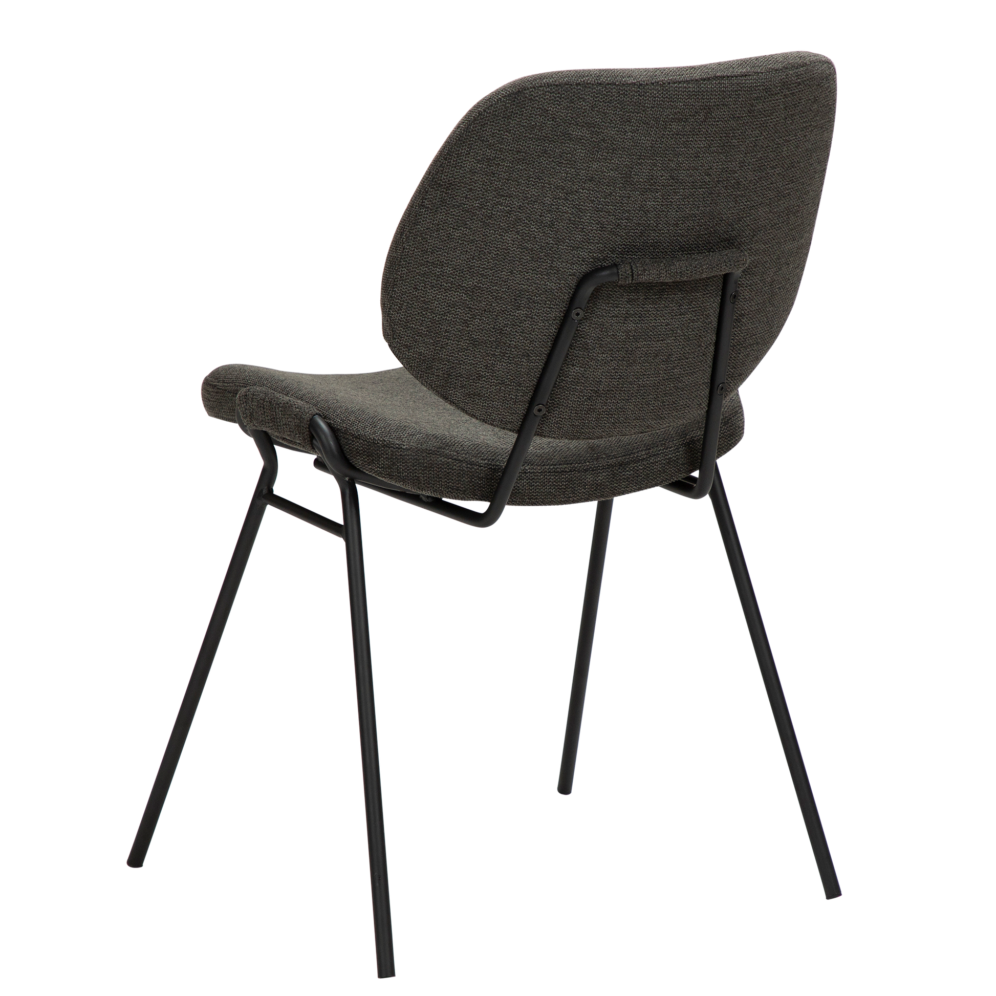 [var:Bezug=Crow schwarzer Stoff mit schwarzen Beinen] YEET Stuhl