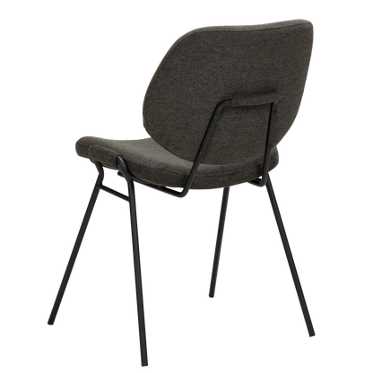 [var:Bezug=Crow schwarzer Stoff mit schwarzen Beinen] YEET Stuhl