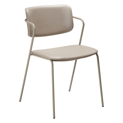 [var:Bezug=Kunstleder in Kaschmir mit Kaschmirbeinen] ZED Stuhl