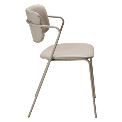 [var:Bezug=Kunstleder in Kaschmir mit Kaschmirbeinen] ZED Stuhl