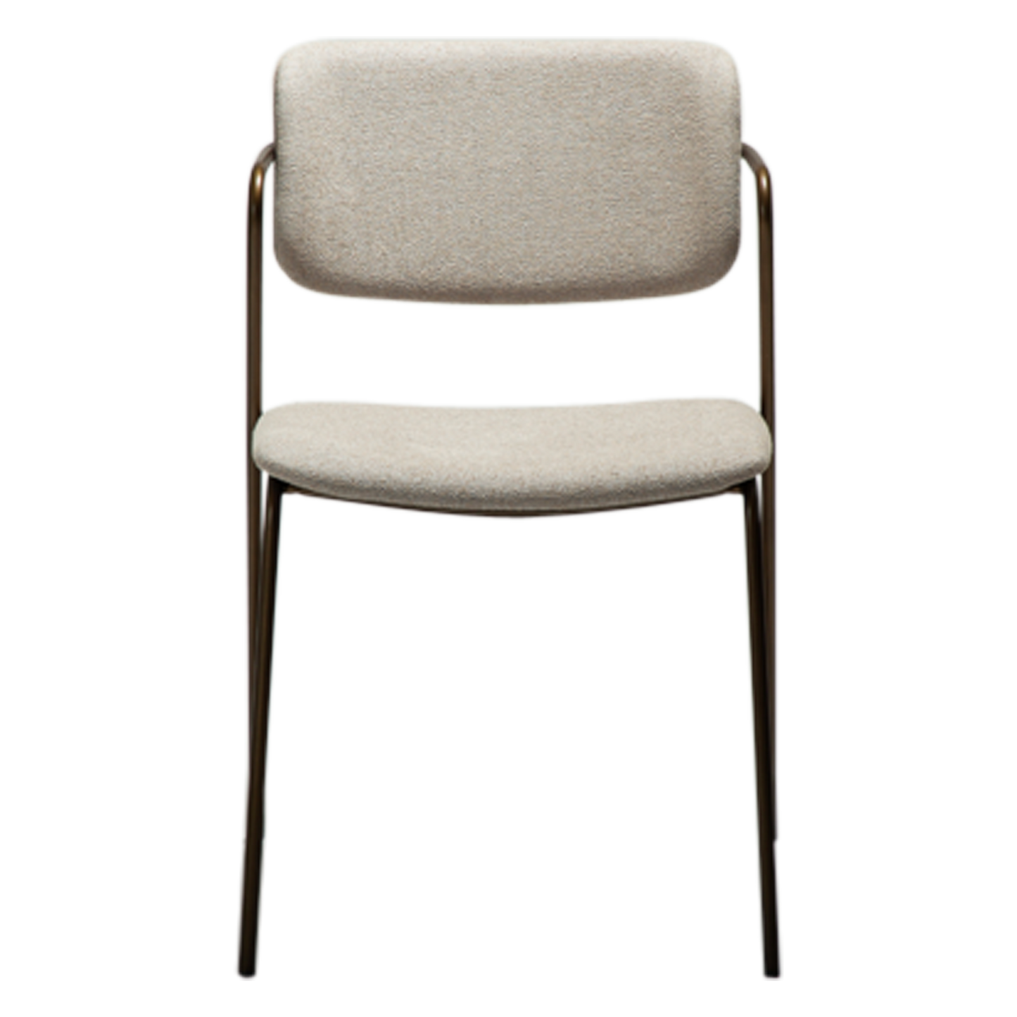 [var:Bezug=Kaschmir Bouclé-Stoff mit antikem Messingbeinen] ZED Stuhl