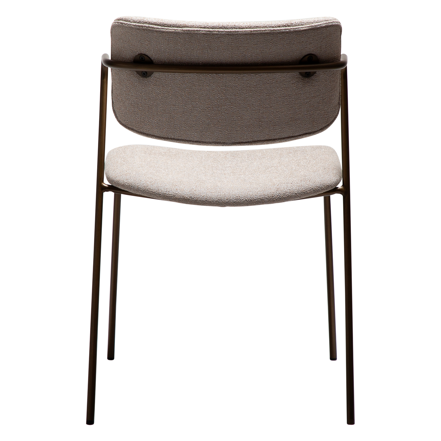 [var:Bezug=Kaschmir Bouclé-Stoff mit antikem Messingbeinen] ZED Stuhl