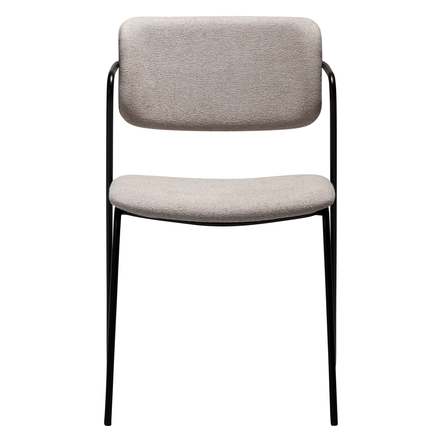 [var:Bezug=Kaschmir Bouclé-Stoff mit schwarzen Beinen] ZED Stuhl