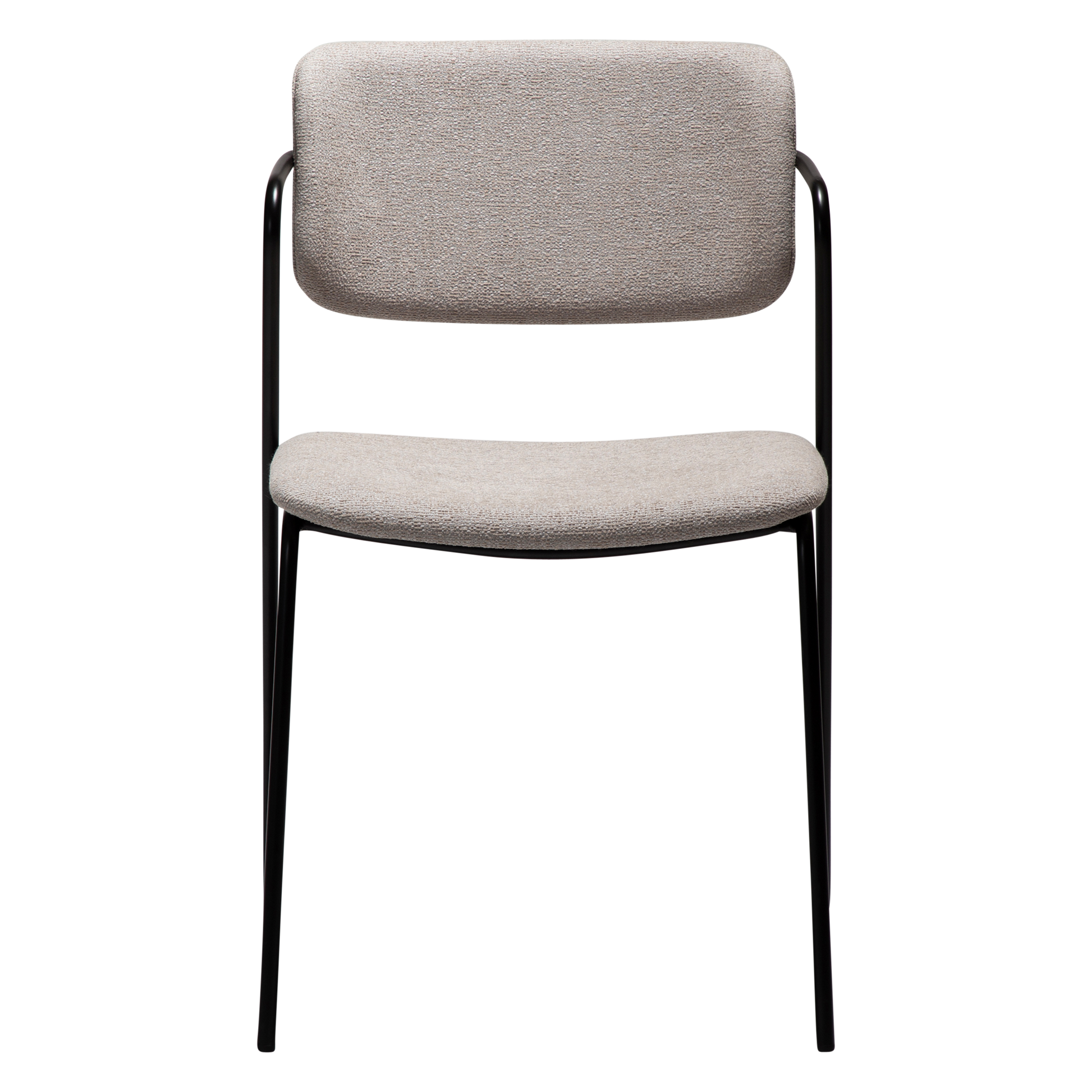 [var:Bezug=Kaschmir Bouclé-Stoff mit schwarzen Beinen] ZED Stuhl