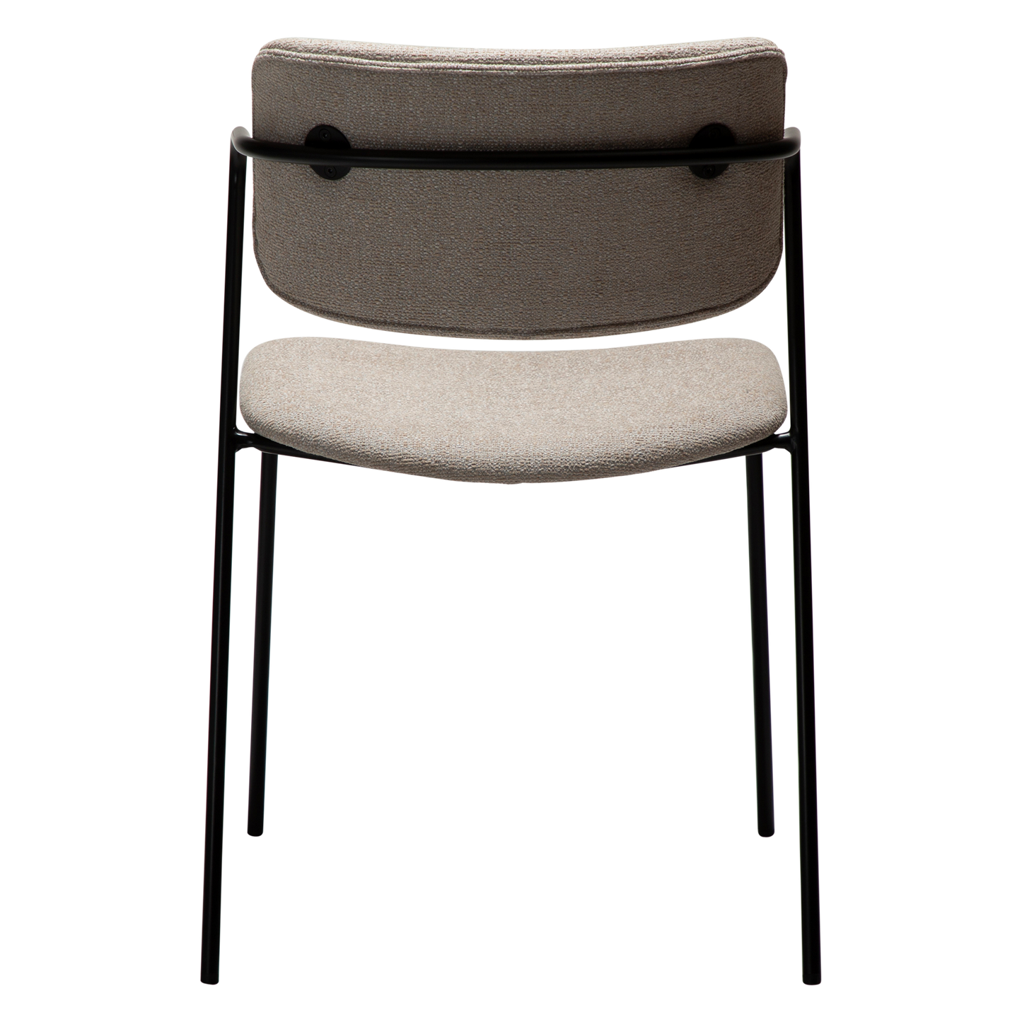 [var:Bezug=Kaschmir Bouclé-Stoff mit schwarzen Beinen] ZED Stuhl