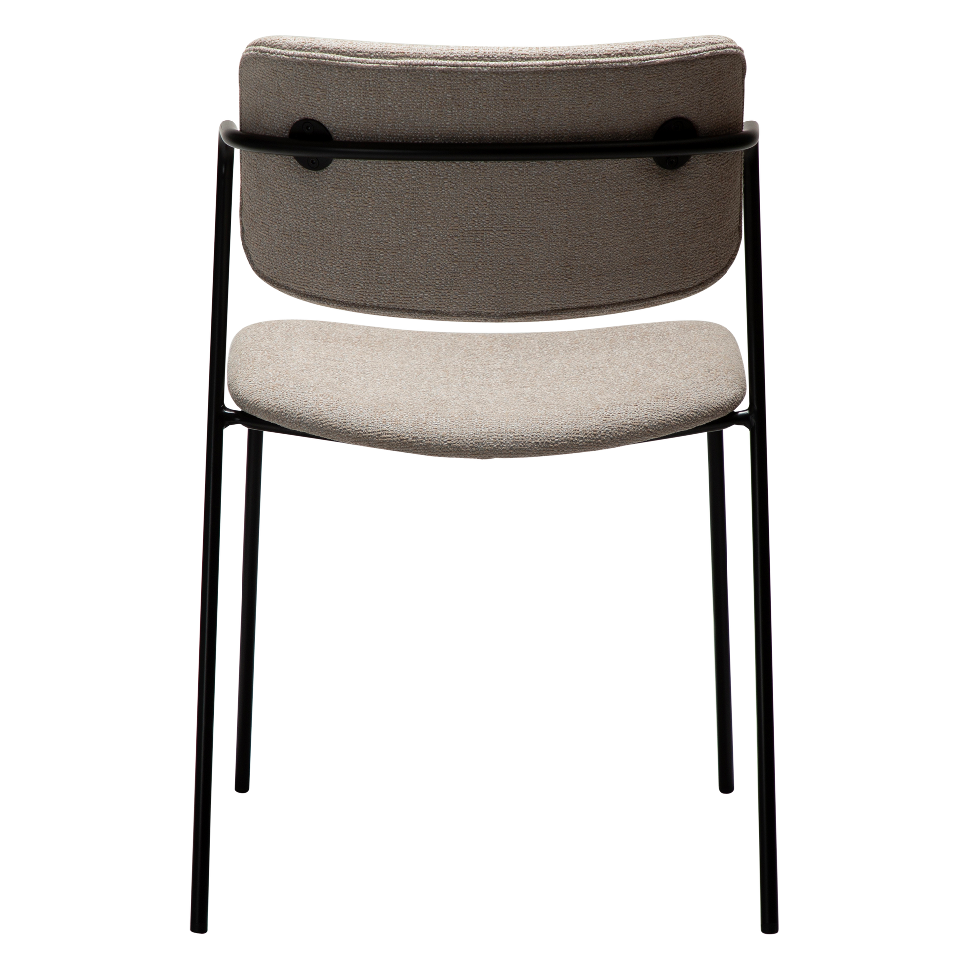 [var:Bezug=Kaschmir Bouclé-Stoff mit schwarzen Beinen] ZED Stuhl