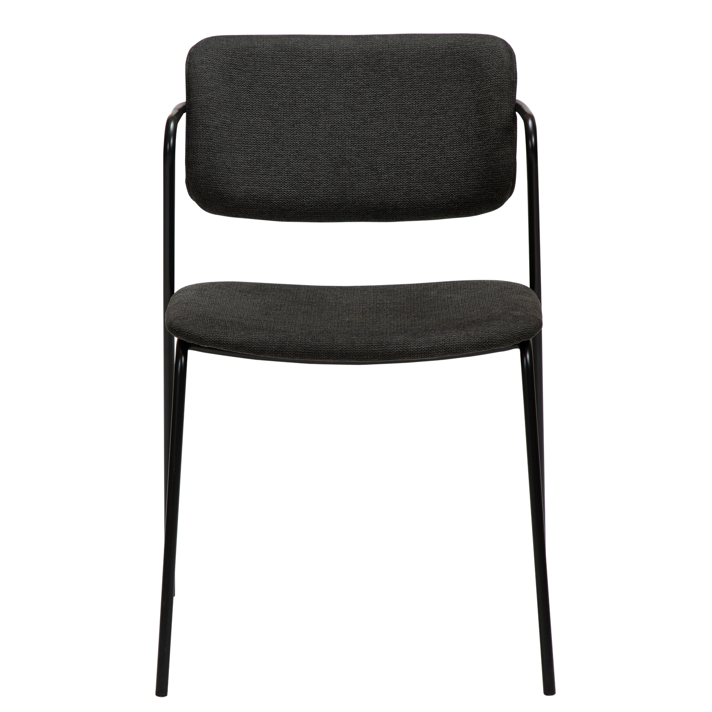 [var:Bezug=Crow schwarzer Stoff mit schwarzen Beinen] ZED Stuhl