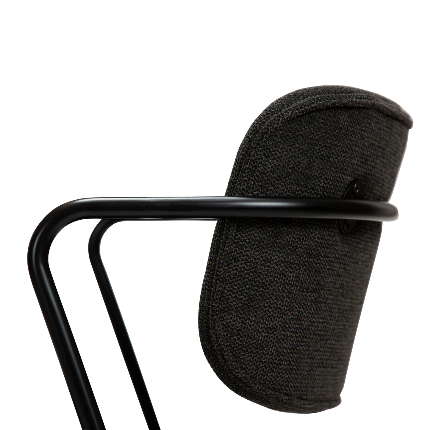 [var:Bezug=Crow schwarzer Stoff mit schwarzen Beinen] ZED Stuhl