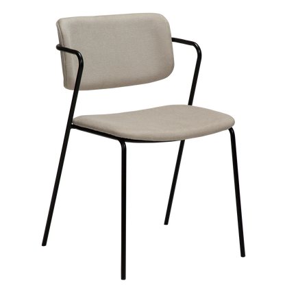 [var:Bezug=Wüstensandstoff mit schwarzen Beinen] ZED Stuhl