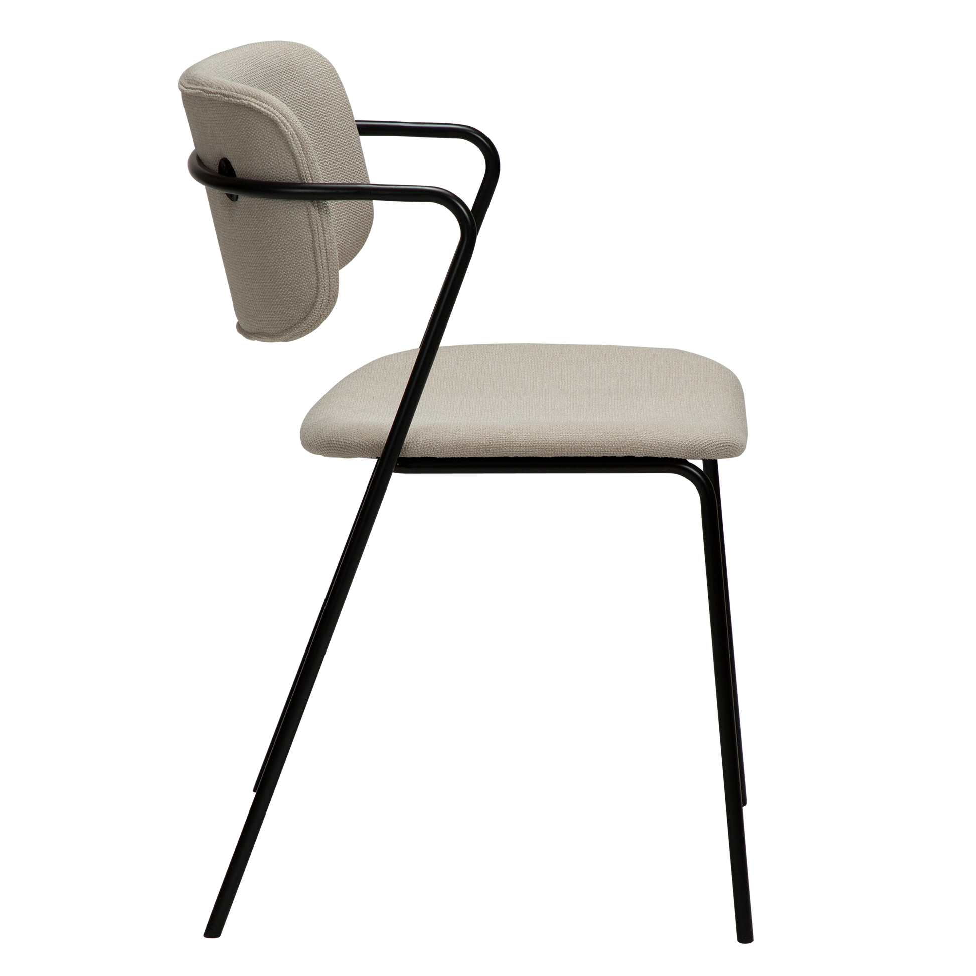 [var:Bezug=Wüstensandstoff mit schwarzen Beinen] ZED Stuhl
