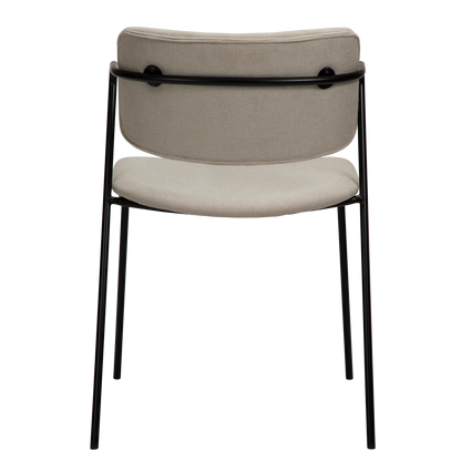 [var:Bezug=Wüstensandstoff mit schwarzen Beinen] ZED Stuhl