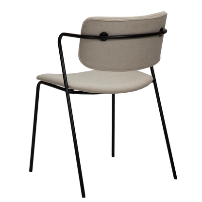 [var:Bezug=Wüstensandstoff mit schwarzen Beinen] ZED Stuhl