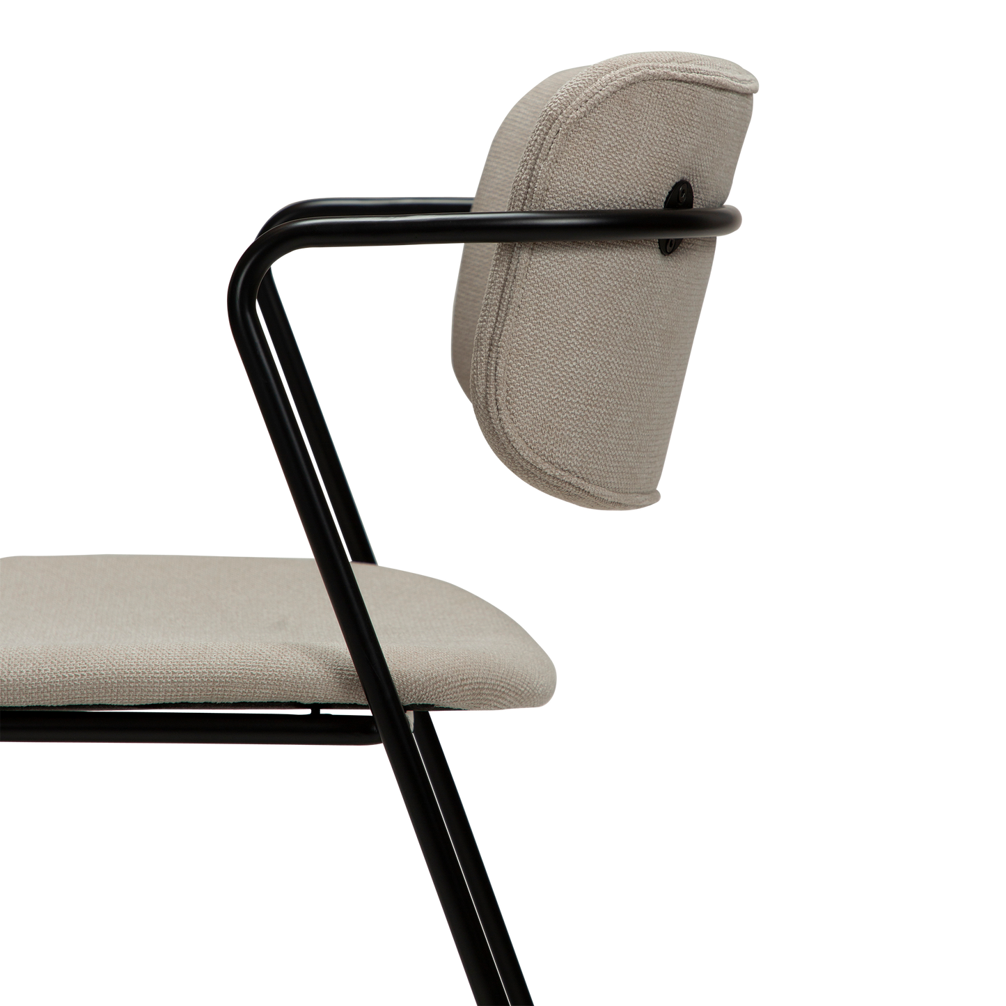 [var:Bezug=Wüstensandstoff mit schwarzen Beinen] ZED Stuhl