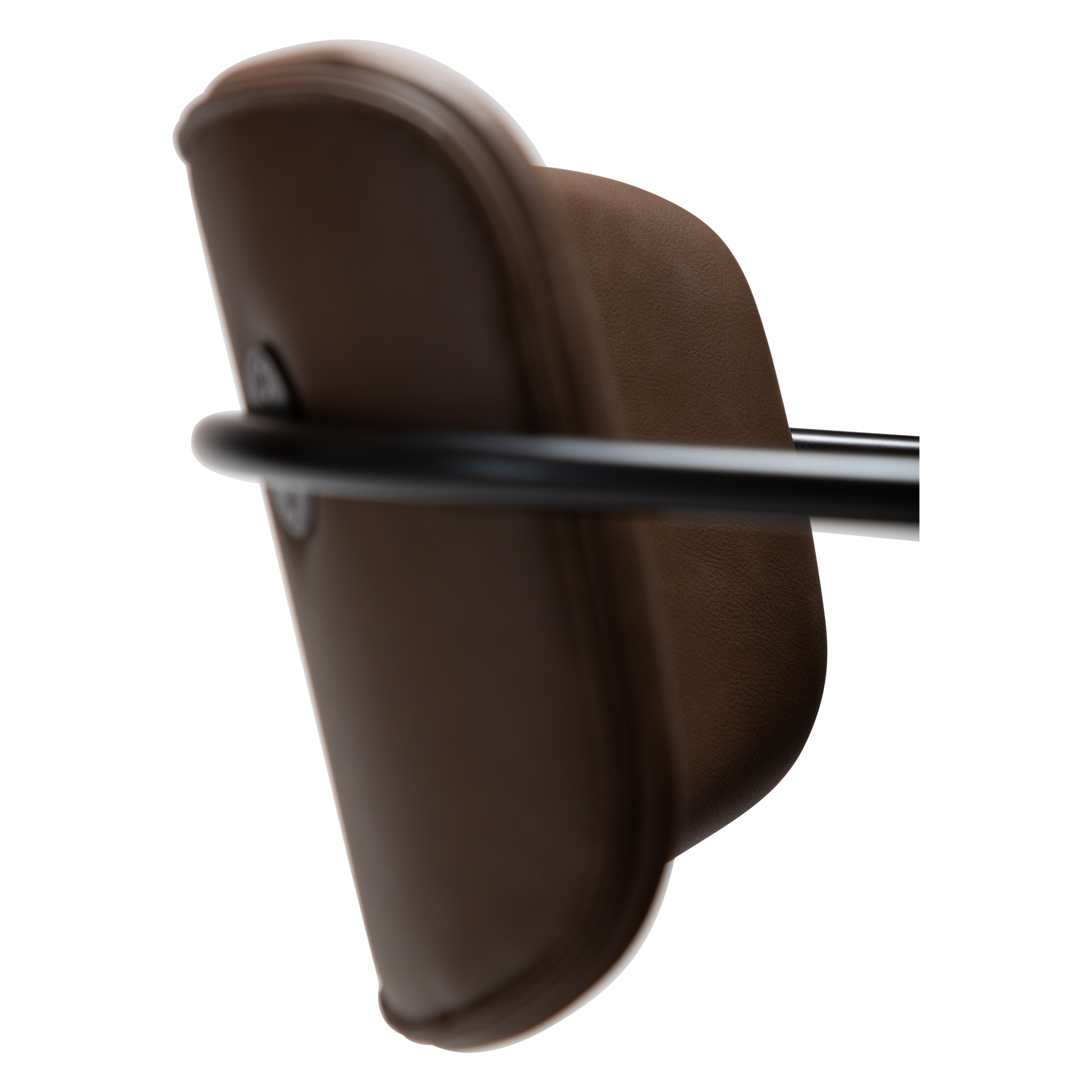 [var:Bezug=Hauptbraunes Kunstleder mit schwarzen Beinen] ZED Stuhl