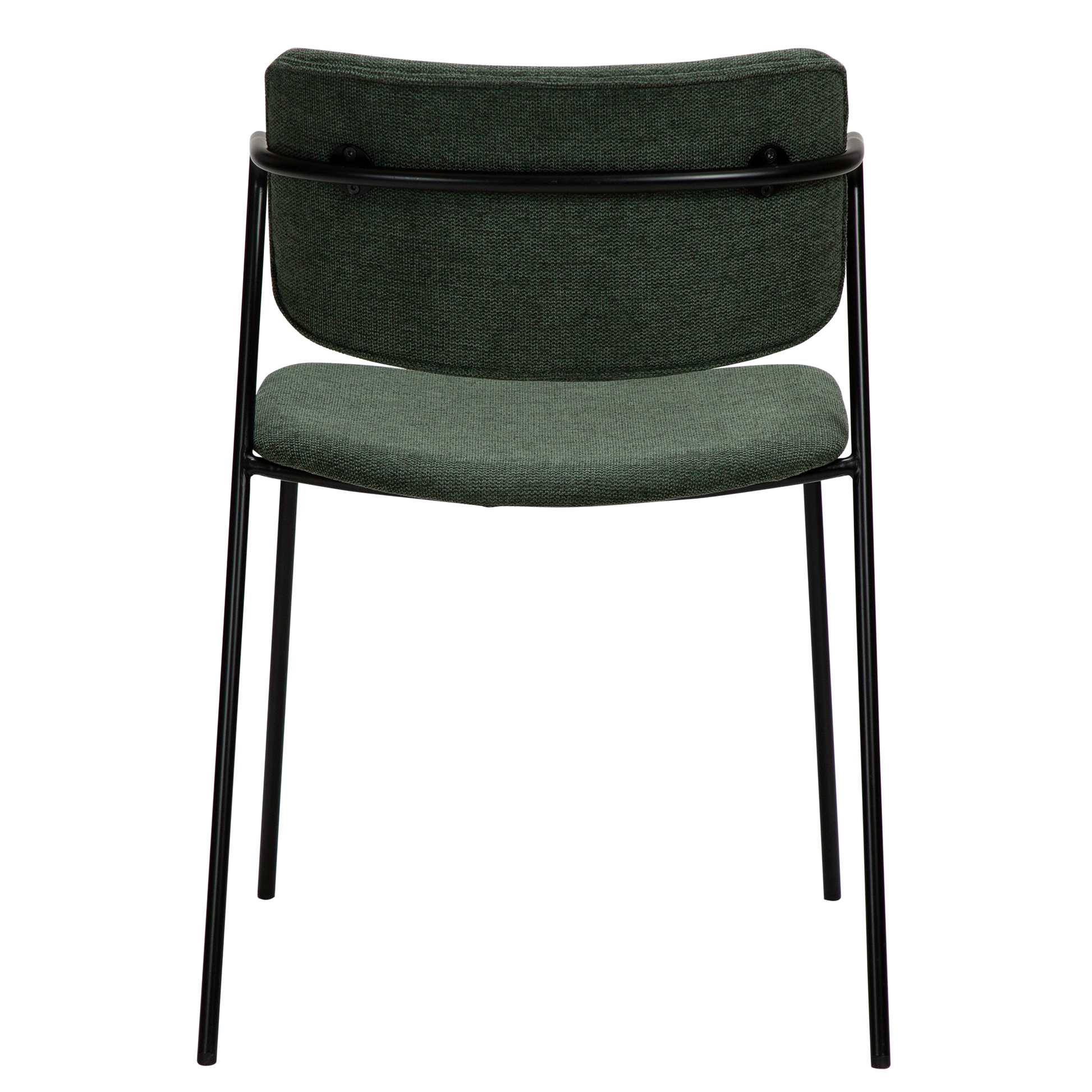 [var:Bezug=Salbeigrüner Stoff mit schwarzen Beinen] ZED Stuhl