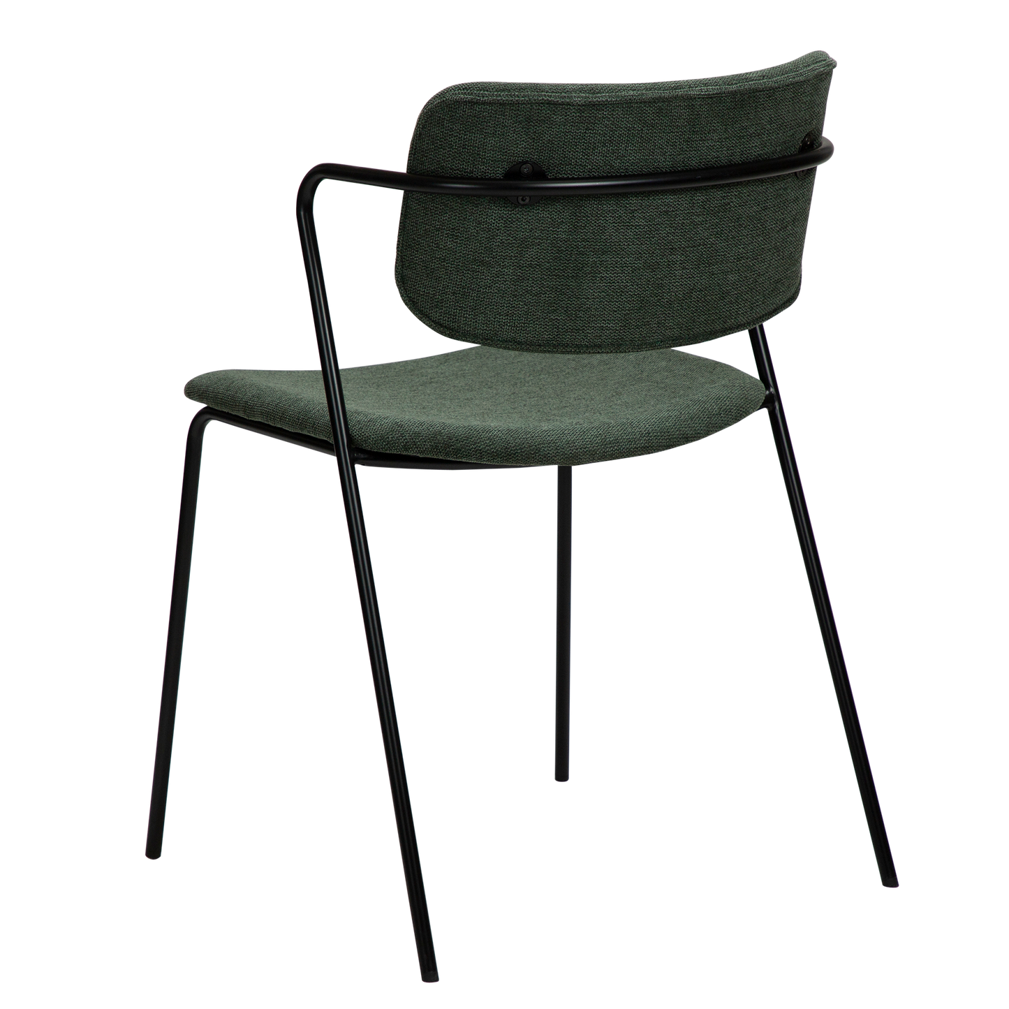 [var:Bezug=Salbeigrüner Stoff mit schwarzen Beinen] ZED Stuhl