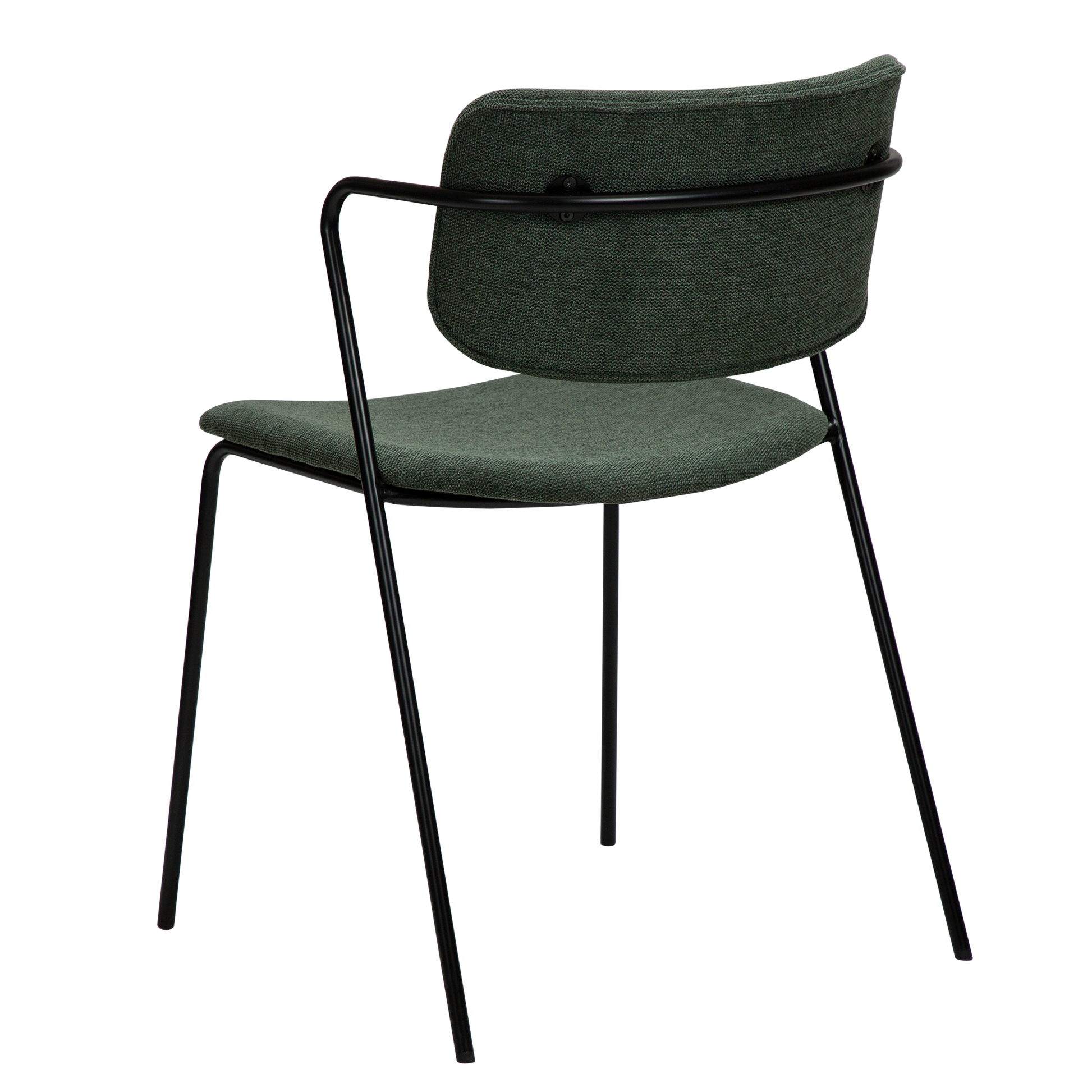 [var:Bezug=Salbeigrüner Stoff mit schwarzen Beinen] ZED Stuhl