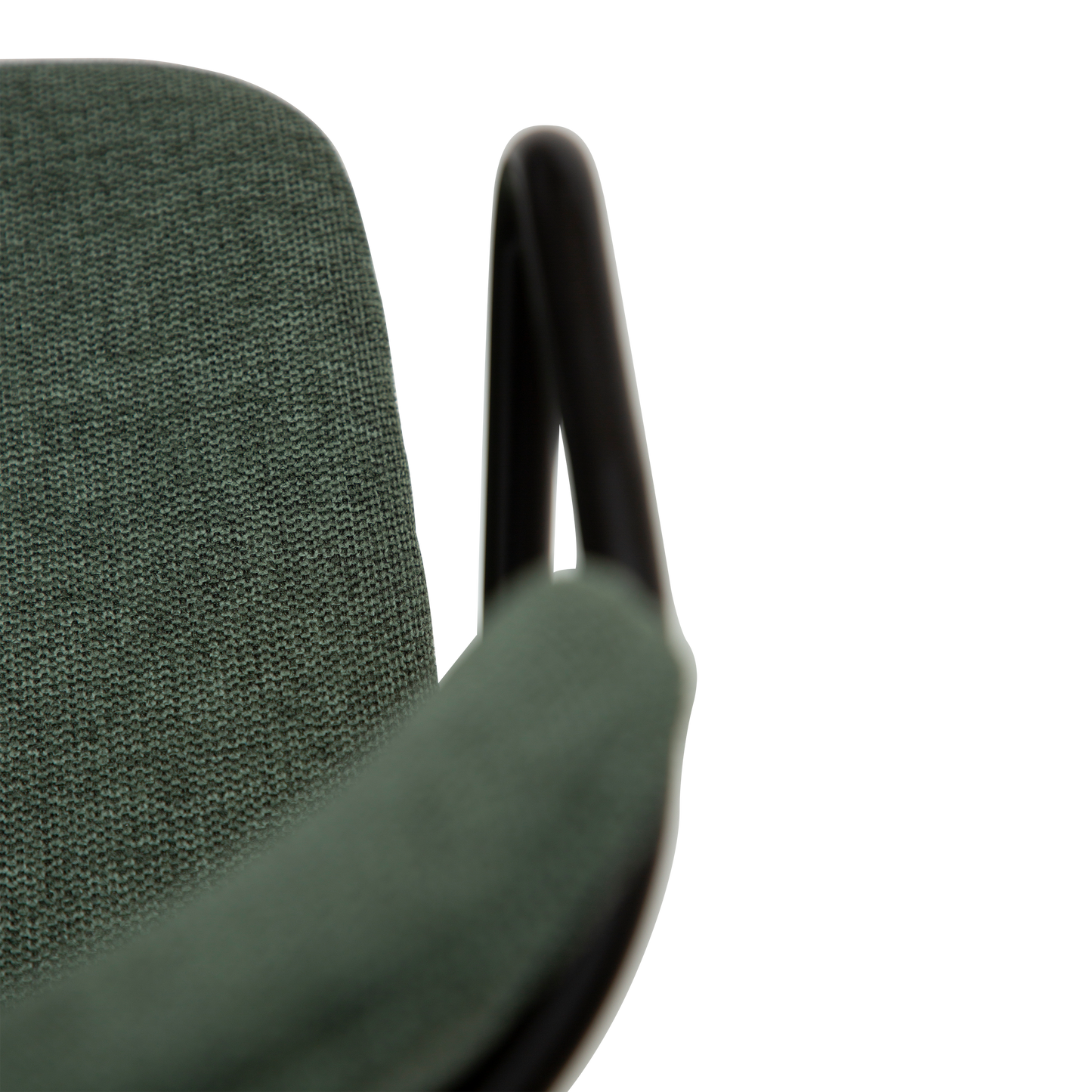 [var:Bezug=Salbeigrüner Stoff mit schwarzen Beinen] ZED Stuhl