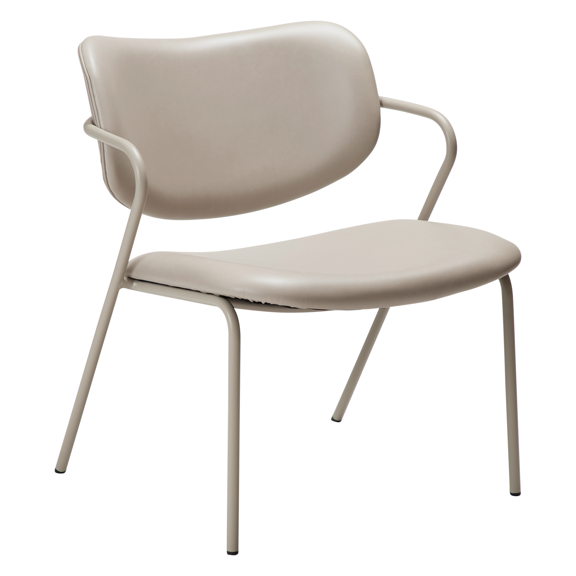 [var:Bezug=Kunstleder in Kaschmir mit Kaschmirbeinen] ZED Lounge-Stuhl