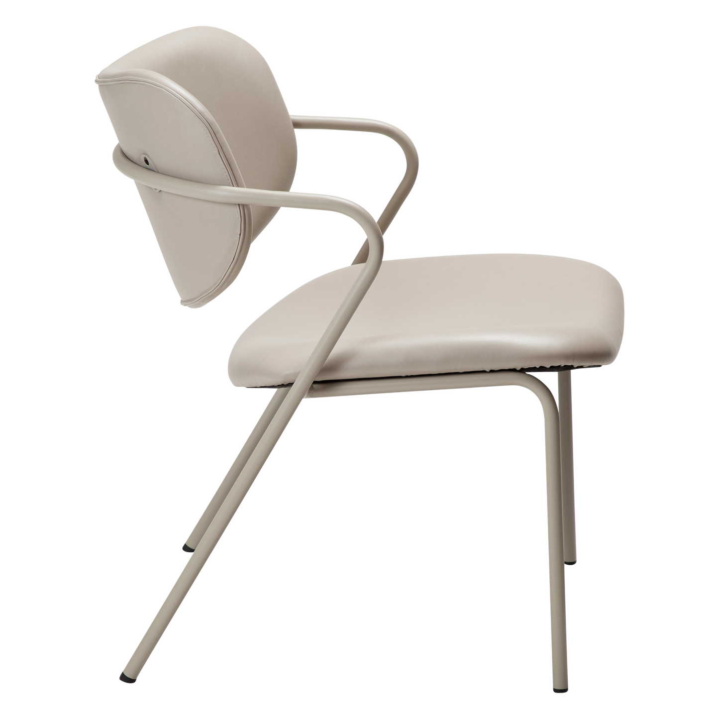 [var:Bezug=Kunstleder in Kaschmir mit Kaschmirbeinen] ZED Lounge-Stuhl