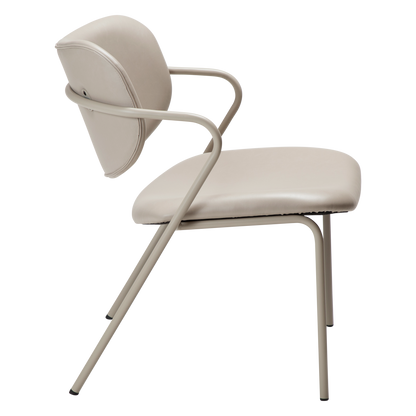 [var:Bezug=Kunstleder in Kaschmir mit Kaschmirbeinen] ZED Lounge-Stuhl