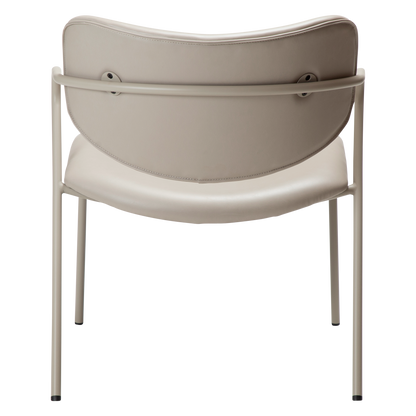 [var:Bezug=Kunstleder in Kaschmir mit Kaschmirbeinen] ZED Lounge-Stuhl