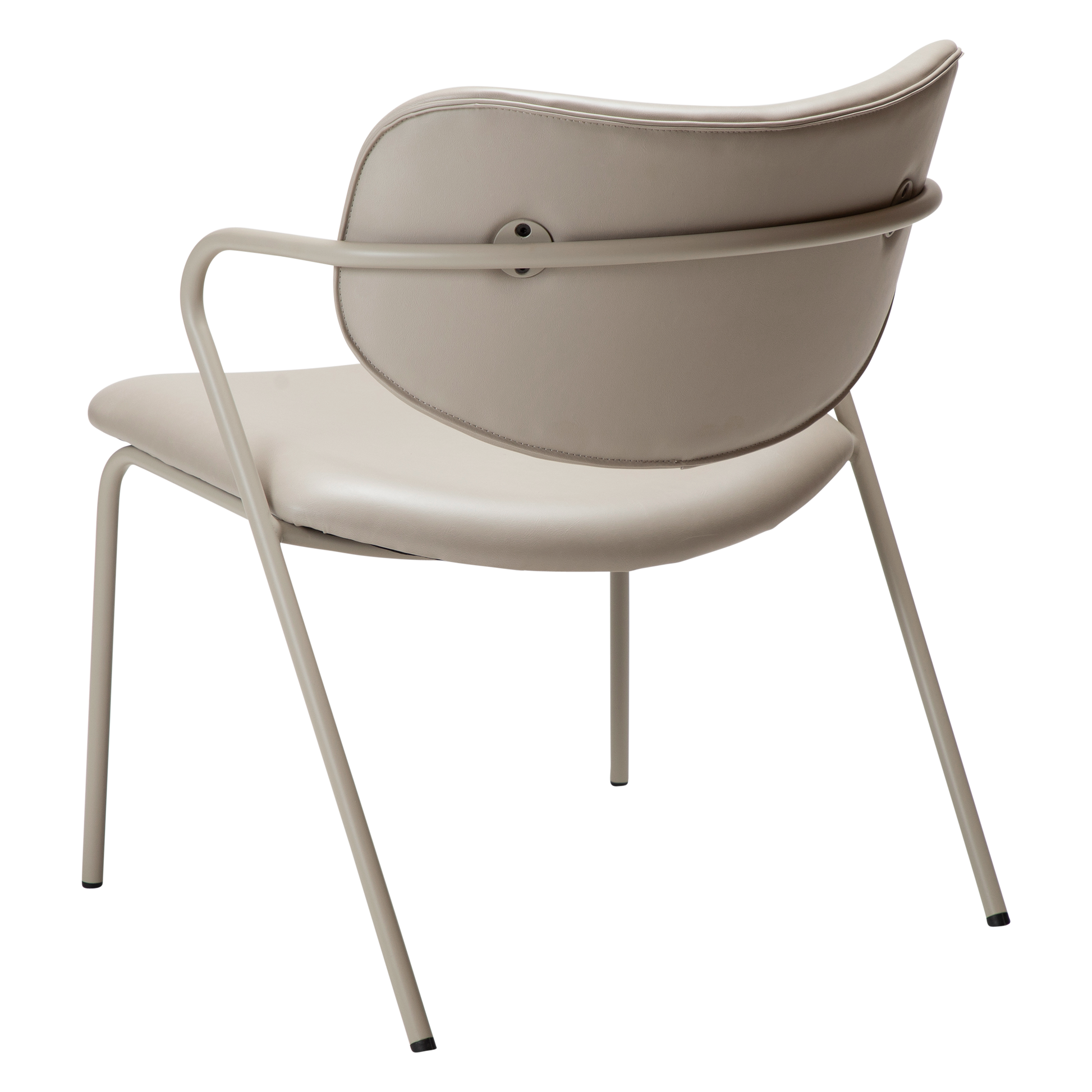 [var:Bezug=Kunstleder in Kaschmir mit Kaschmirbeinen] ZED Lounge-Stuhl