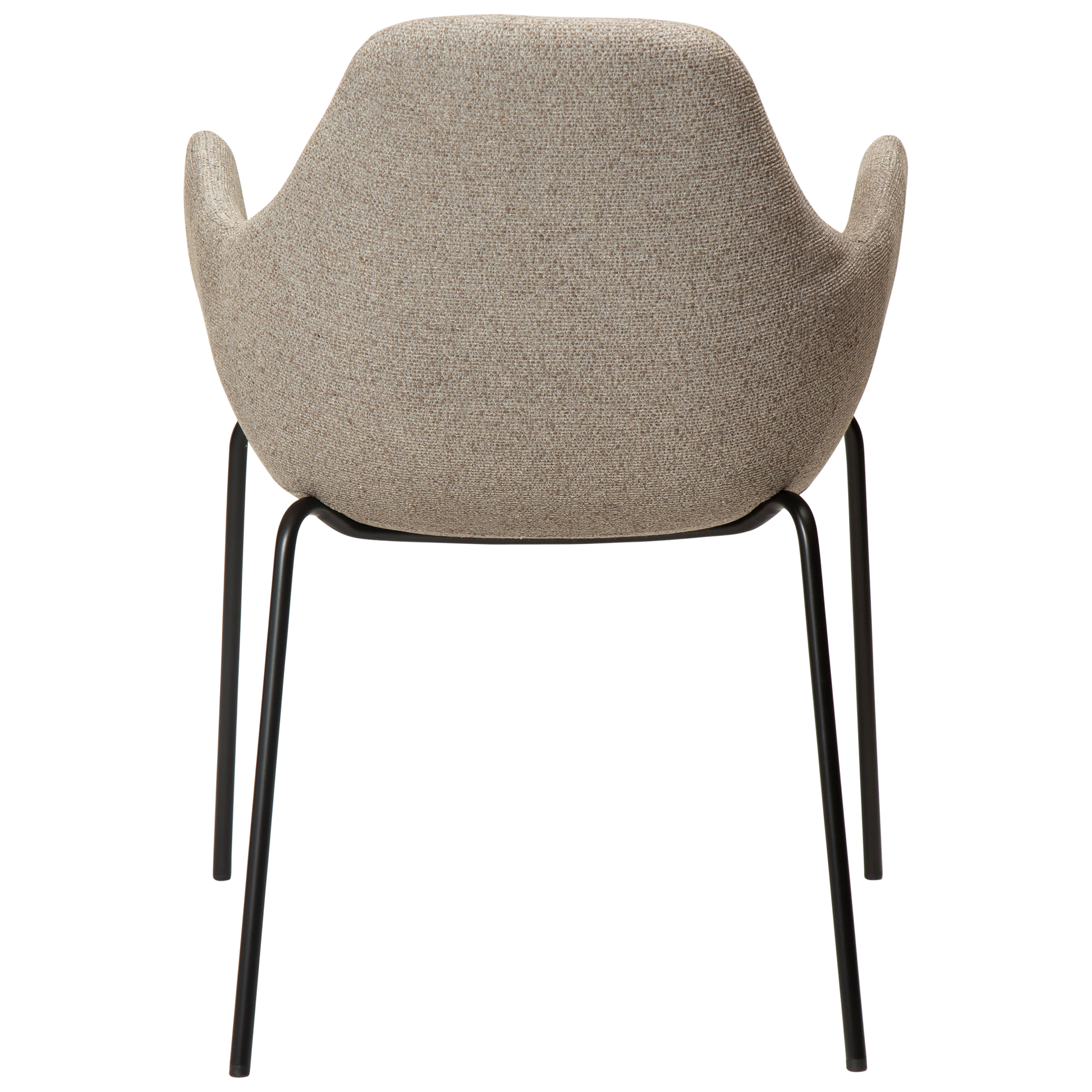 [var:Bezug=Kieselfarbener Bouclé-Stoff mit schwarzen Beinen] ZIMMER Sessel