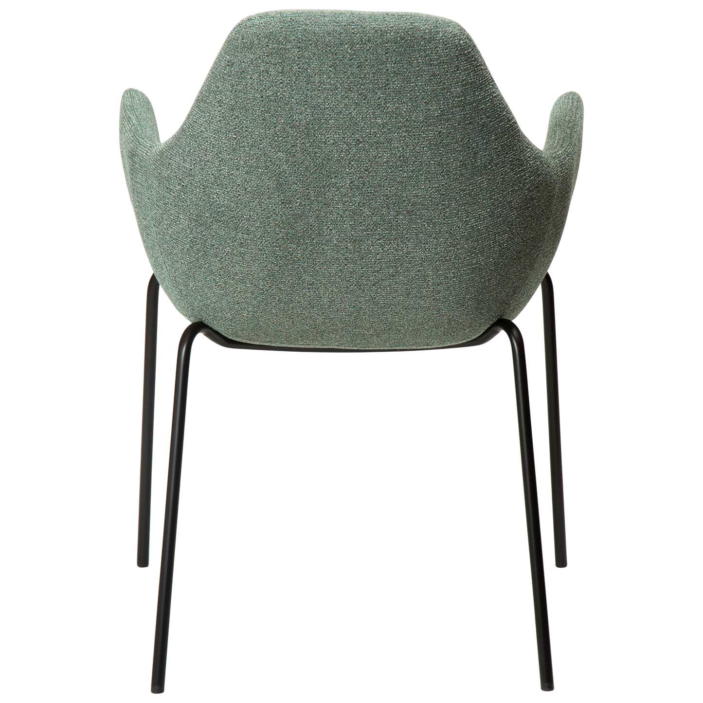 [var:Bezug=Kieselgrüner Bouclé-Stoff mit schwarzen Beinen] ZIMMER Sessel