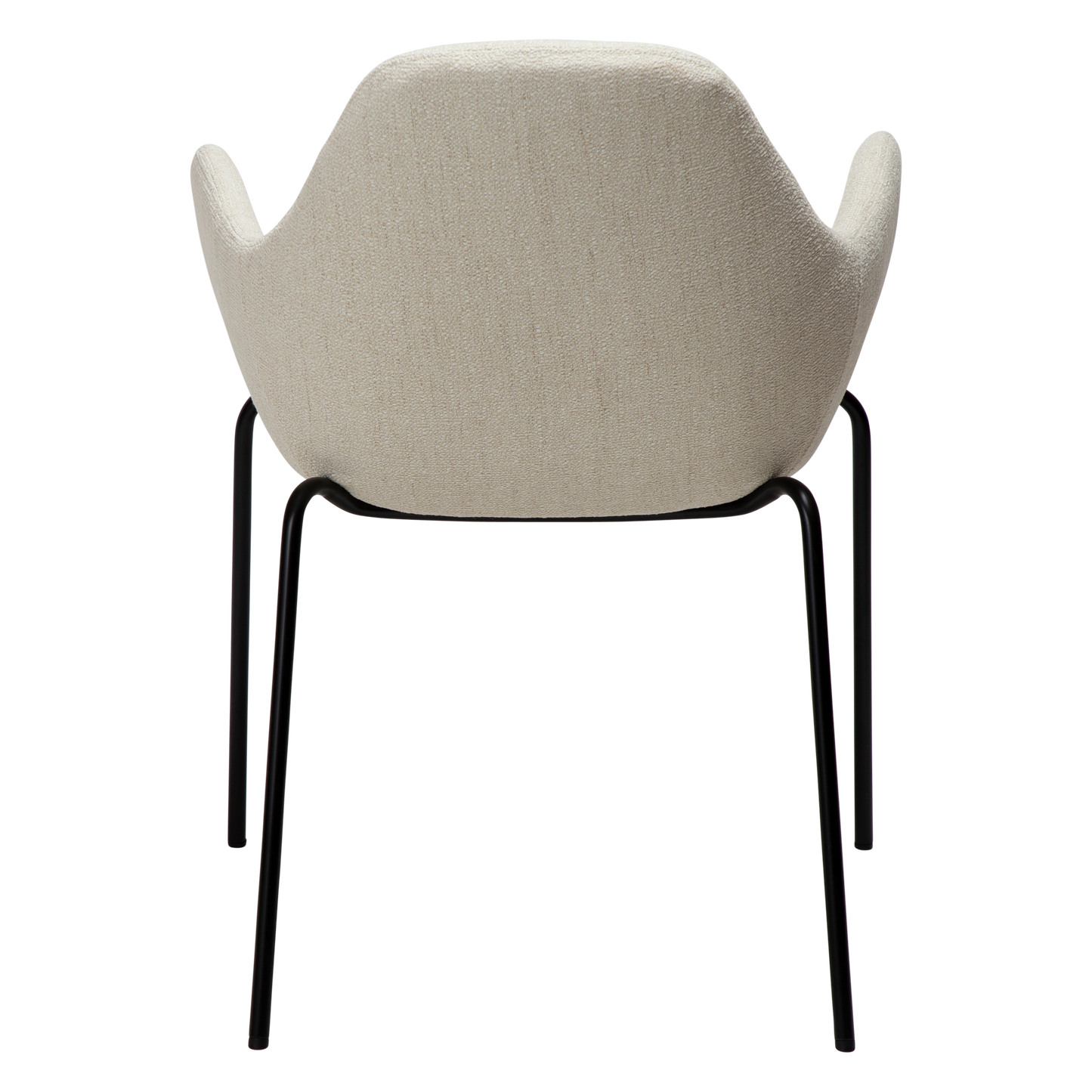 [var:Bezug=Einfach beiger Bouclé-Stoff mit schwarzen Beinen] ZIMMER Sessel