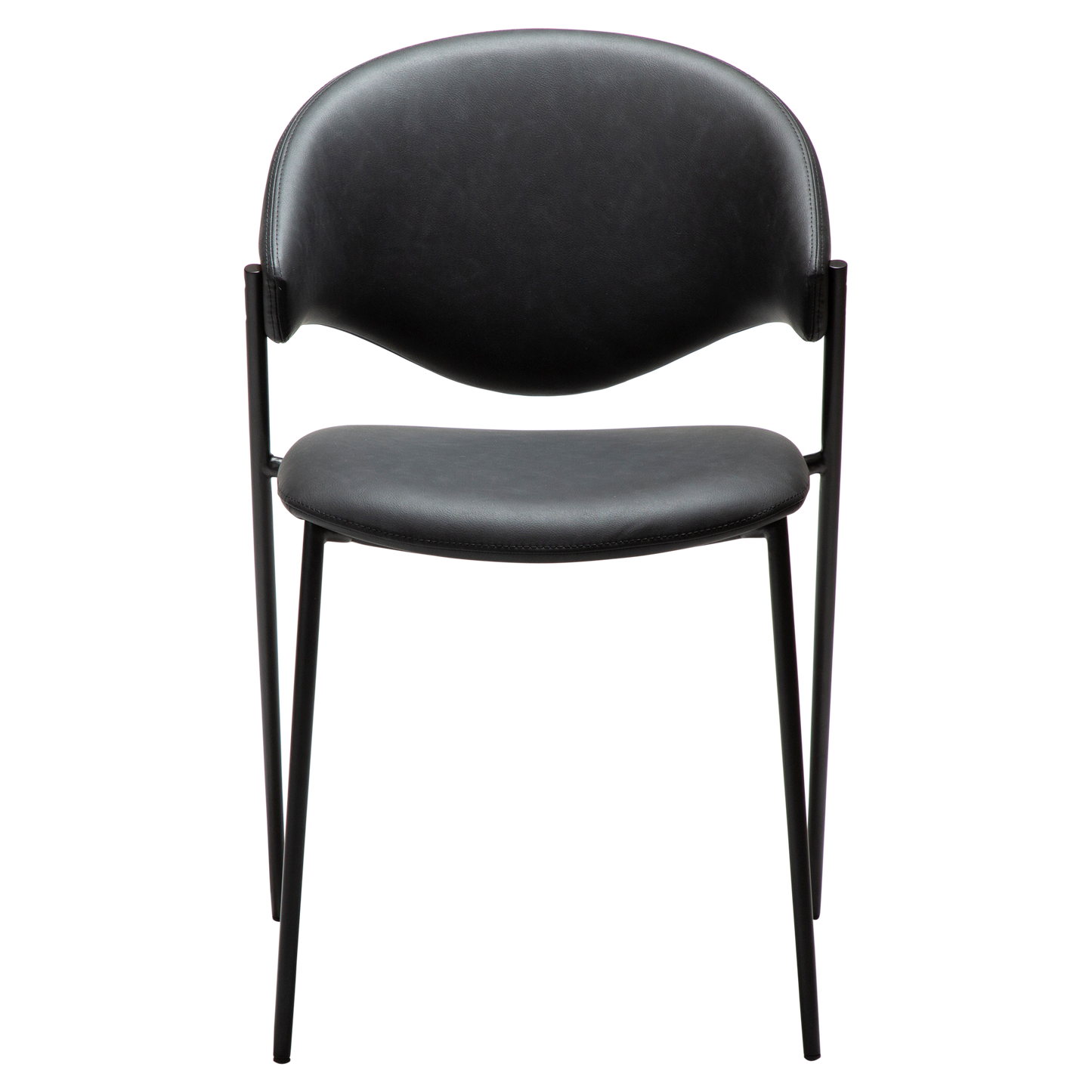 [var:Bezug=Raben-schwarzes Kunstleder mit schwarzen Beinen] ZONE Stuhl