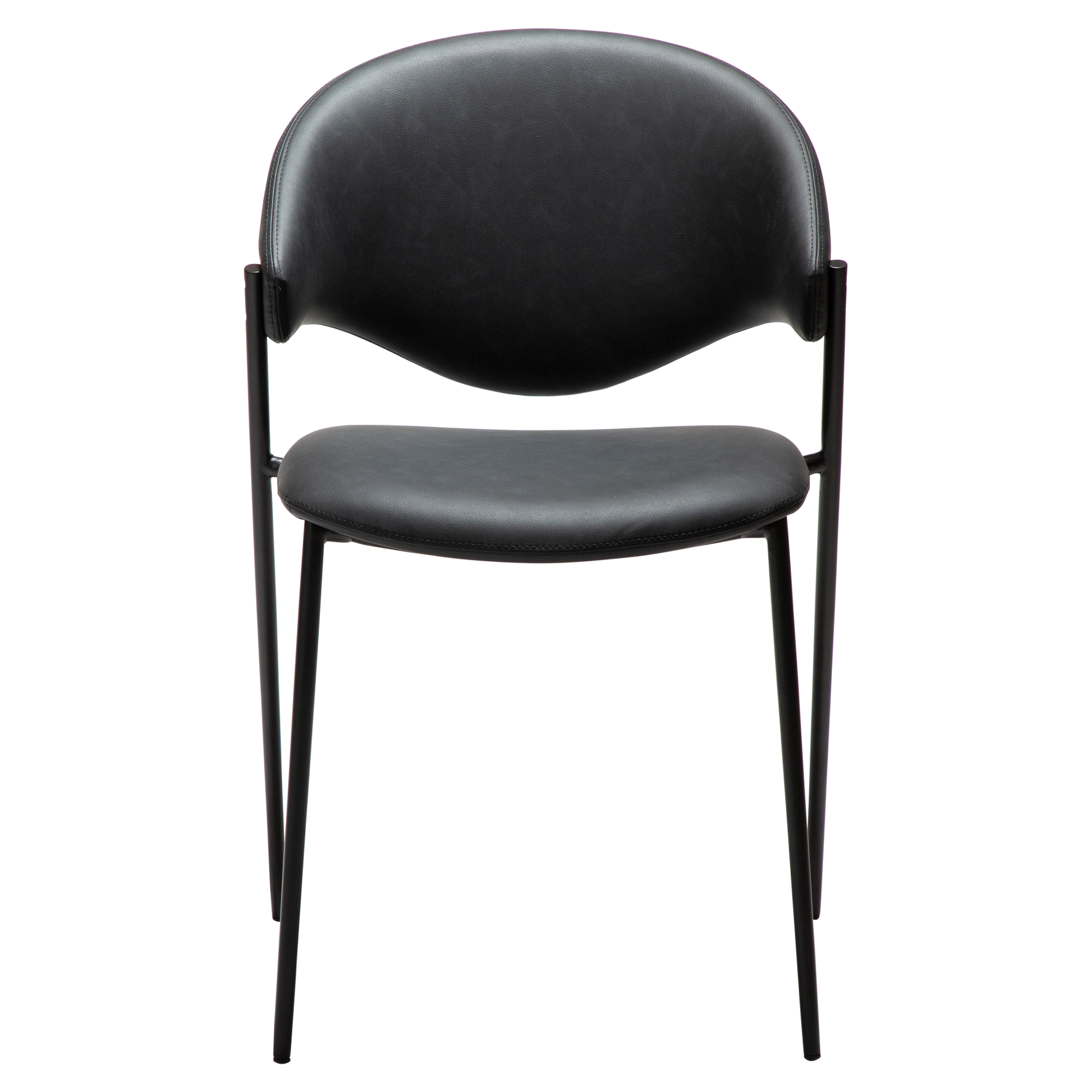 [var:Bezug=Raben-schwarzes Kunstleder mit schwarzen Beinen] ZONE Stuhl