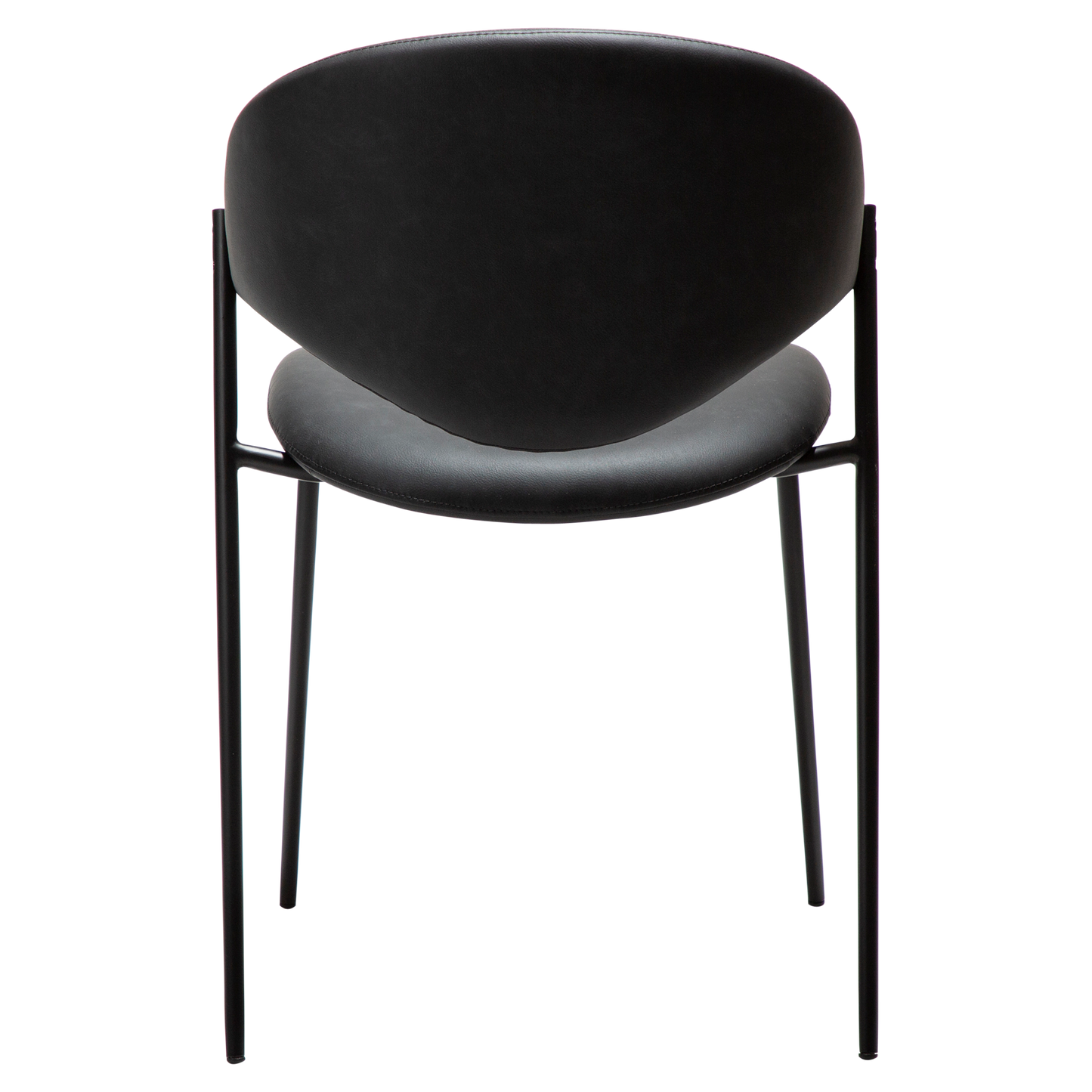 [var:Bezug=Raben-schwarzes Kunstleder mit schwarzen Beinen] ZONE Stuhl
