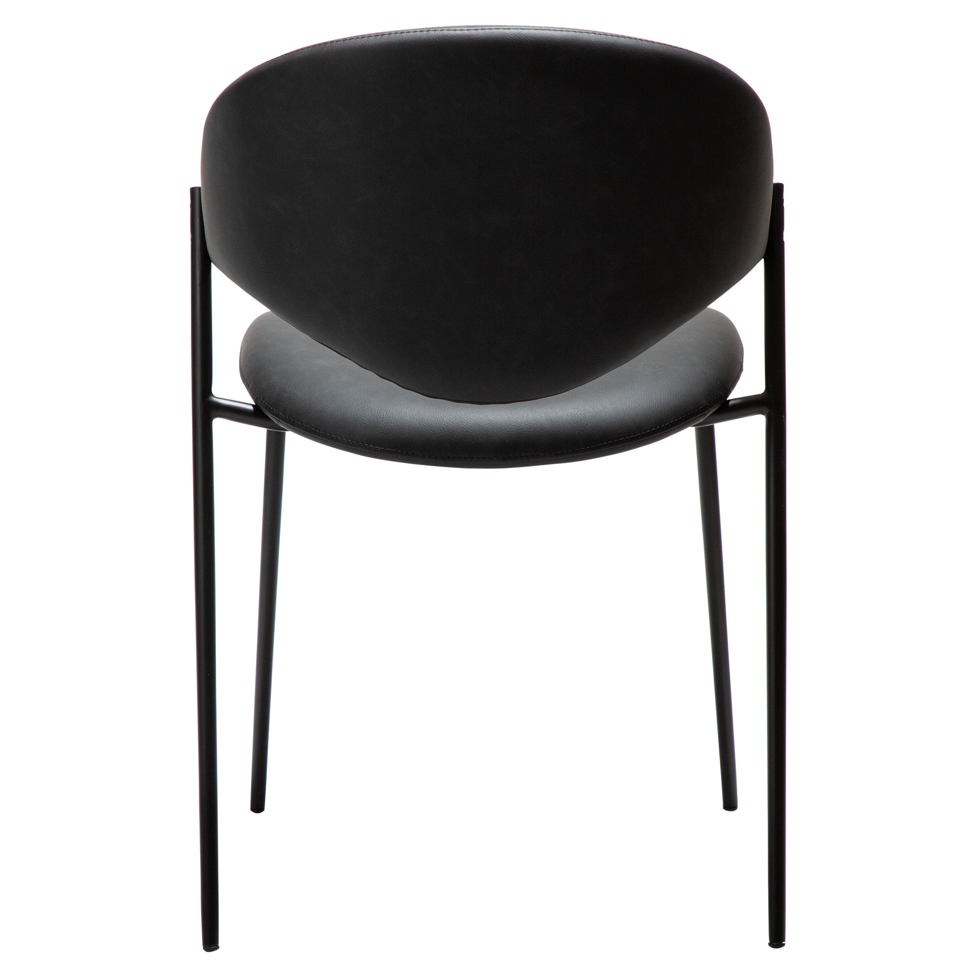 [var:Bezug=Raben-schwarzes Kunstleder mit schwarzen Beinen] ZONE Stuhl
