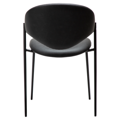 [var:Bezug=Raben-schwarzes Kunstleder mit schwarzen Beinen] ZONE Stuhl