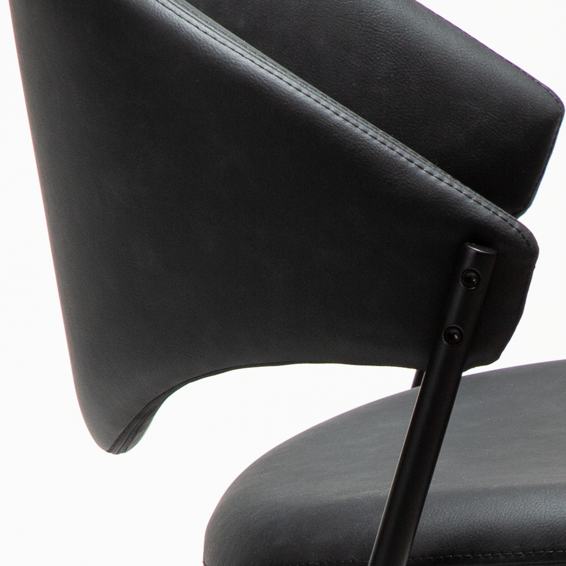 [var:Bezug=Raben-schwarzes Kunstleder mit schwarzen Beinen] ZONE Stuhl